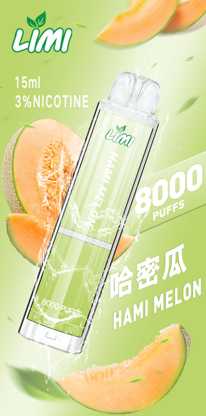 【LIMI發光拋棄式】🔥 8000口PUFFS電子煙-新品辣妹拋棄式/發光棒 一次性大容量熒光棒電子煙✨-VAKA糖果雲煙館