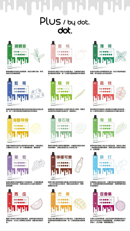Dotplus 佩特里8000口拋棄式 一次性/拋棄式電子煙 -VAKA糖果雲煙館