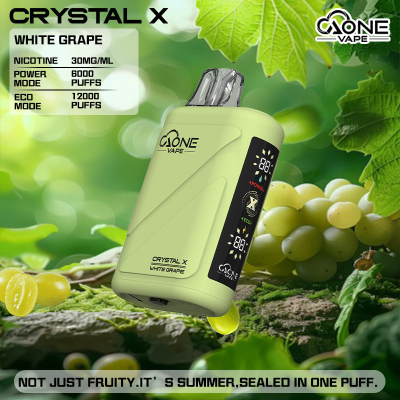 AONE Crystal X水晶2代 | 原產正品 | 12000口超大容量一次性電子煙-VAKA糖果雲煙館