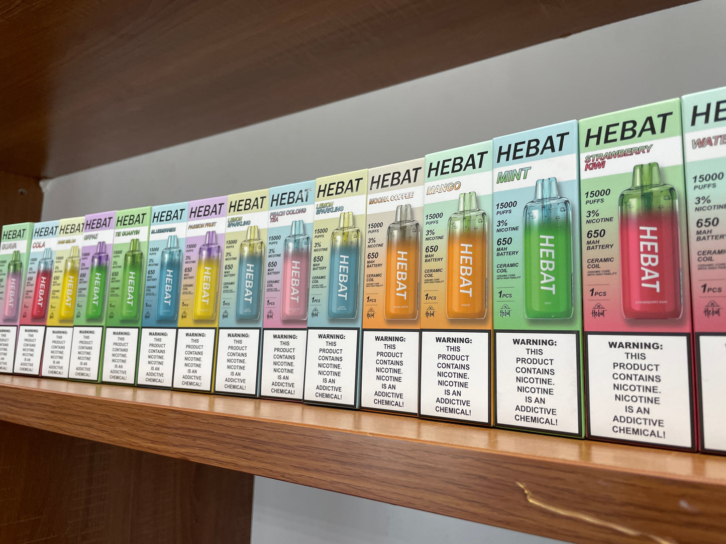 HEBAT喜貝15000口拋棄式｜王嘉尓同款｜2025最新款續航超長一次性大容量電子煙｜VAKA糖果雲煙館