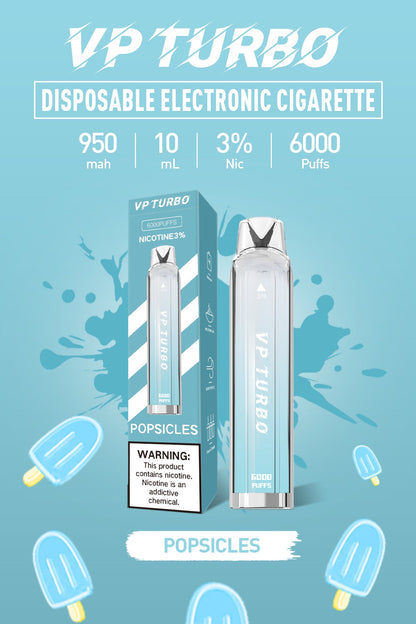 特價！！！【買一送一】VP TURBO 拋棄式｜ 一次性透明漸變色6000口發光電子煙｜VAKA糖果雲煙館