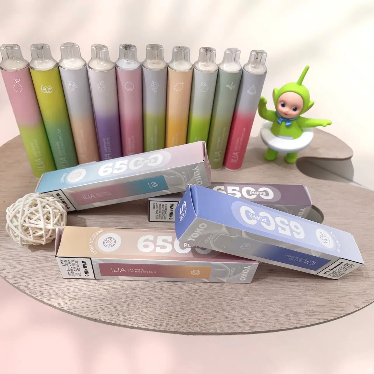 【哩啞四代拋棄式】ILIA BAR4拋棄式-6500口PUFFS拋棄式  一次性電子煙 可充電-VAKA糖果雲煙館